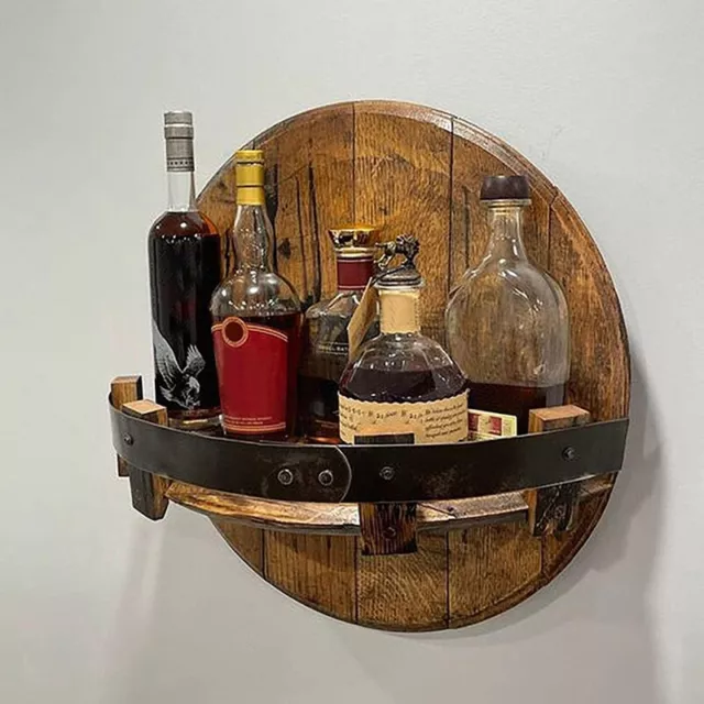 PréSentoir de Bouteille D'Alcool Fabriqué à la Main, éTagèRe Murale de Bari4734 3