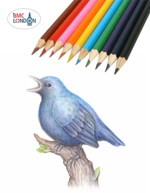 Professional 20 Colouring Pencils Artists Quality Relax Therapy Art Kids Adult 2