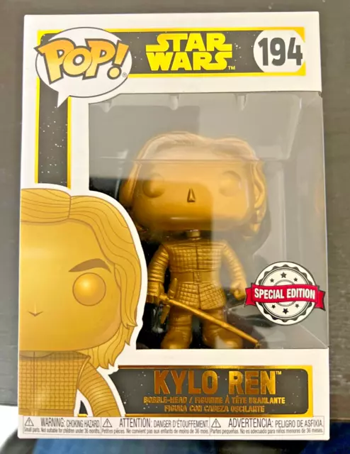 FUNKO POP! STAR WARS-Kylo Ren #194-SPECIAL EDITION GOLD