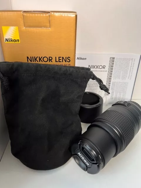 Nikon 55-300mm f 4.5-5.6G ED VR AF-S DX Nikkor Zoom Lens & ExclusiveTutorial VID