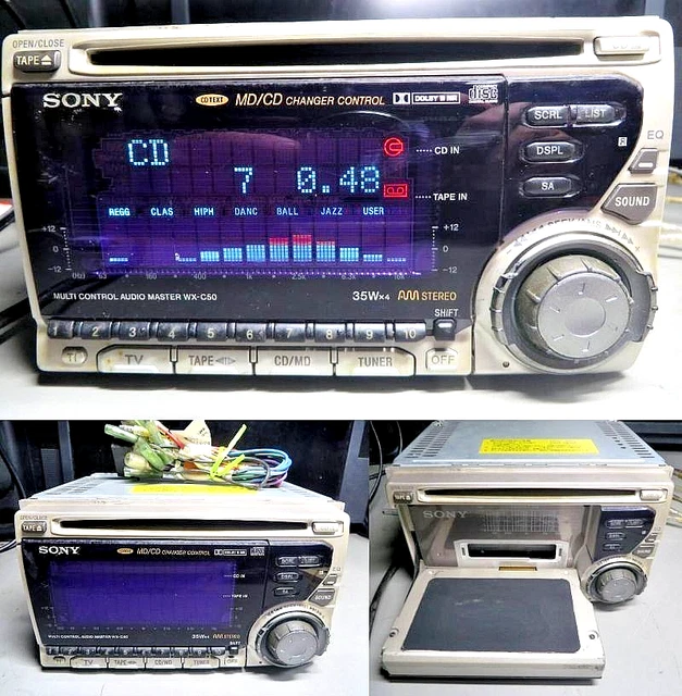 ラジオ・コンポ SONY MD/CD Changer Control WX-C50 SONY MD/CD Changer Control WX-C50 3枚MDチェンジャー搭載2DIN一体型