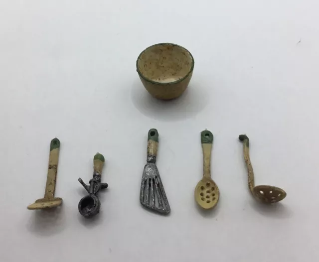 Vintage Dolls House Kitchen Utensils