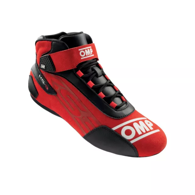 Stivaletti Scarpe Kart Rosso Pelle Scamosciata Omp Racing Ic/826 Ks-3 Shoes