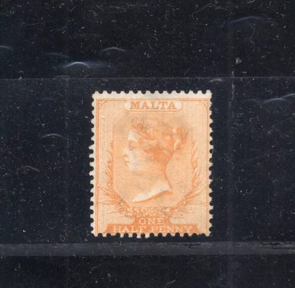 1863 Malta Stamp Cv$80 Sc#3 Queen Victoria Unused  Id#1270