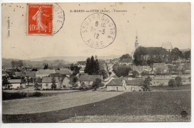 ST MARDS EN OTHE  - Aube - CPA 10 - Panorama - vue sur la commune