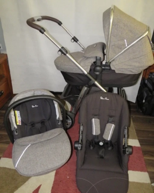 SILVER CROSS PIONEER Brompton Bundle Pram Pushchair Travel System £275.