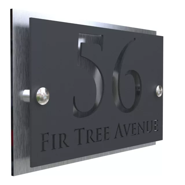 Door Sign House Numbers Laser Cut Custom House Numbers Address Plaques 3d