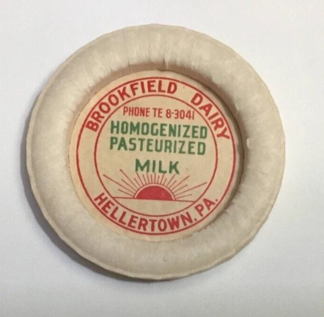 BROOKFIELD DAIRY Hellertown, Pa Homogenized Pasteurized Milk Bottle