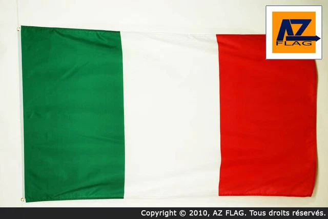 Bandiera Italia 90x60 Cm AZ FLAG - Per Esterno, Poliestere, Con Anelli E Rinforzi - Foto 3