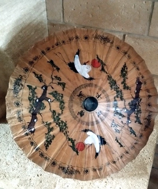 Parasol De Mariage En Dentelle Florale Et Bois - Style Rétro Pour Photos Et Décoration (rouge)