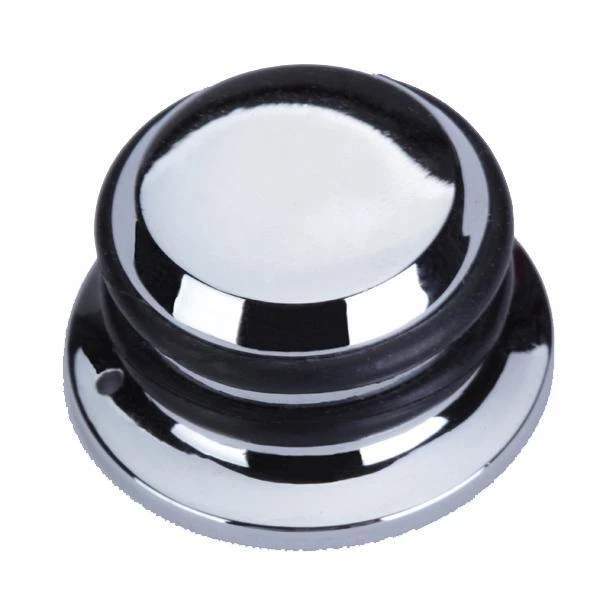 Bouton De Réglage De Tonalité De Chapeau En Métal Chromé Pour Basse De