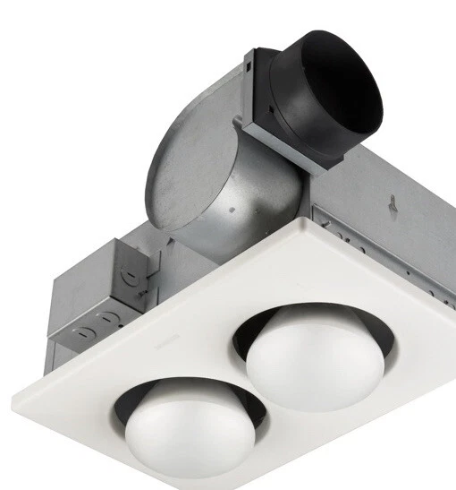 Broan-Nutone 9427P Bulb Exhaust Fan/ Infrared Hester,70 CFM, 2-250 Watt Bulbs
