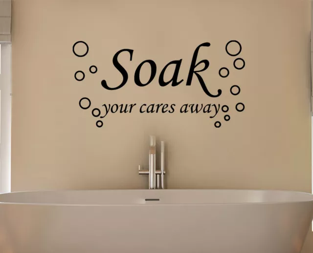 Soak Tu Cuidados Lejos Burbujas Ducha Baño Adhesivo Pared Imagen