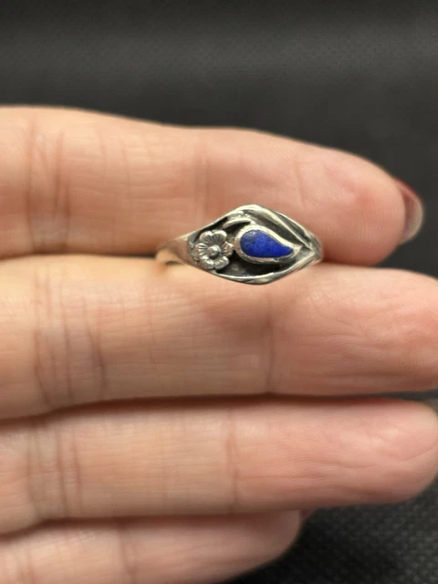 Ancienne bague argente 925 avec grande pierre | Kaufen auf Ricardo