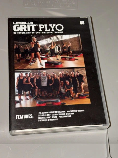 LES MILLS GRIT Plyo 8 08 Eight DVD & CD (2014) 30-Minute High