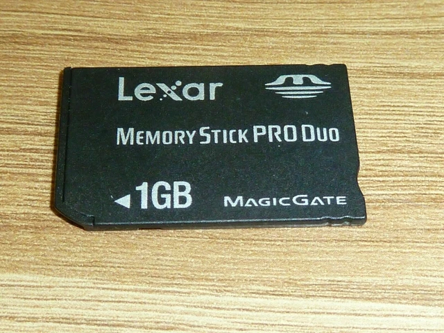 Lexar Carte Mémoire Memory Stick 8 Go Pro Duo Gaming Edition Noir Magic Gate