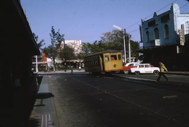 Trolley Streetcar Original Kodachrome Kodak slide
