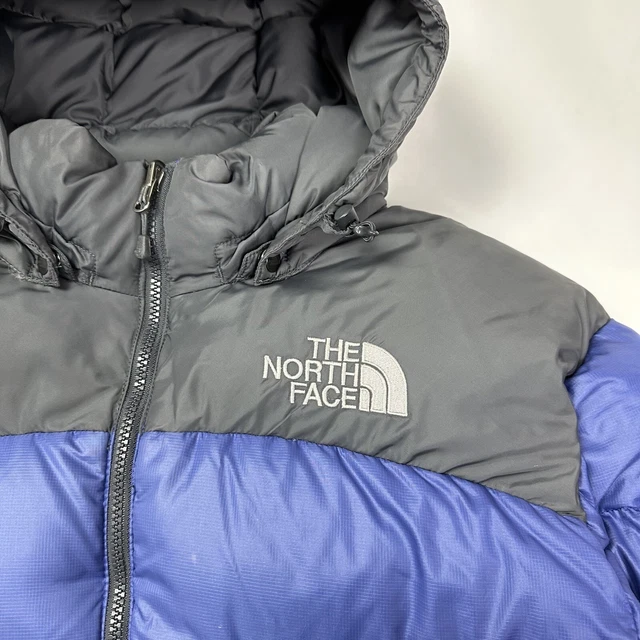 Giacca tampone The North Face da uomo blu Nuptse piumino d'oca 700 taglia large 3