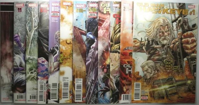 OLD MAN HAWKEYE (12) comic set #1 2 3 4 5 6 7 8 9 10 11 12 Marvel 1st print lot