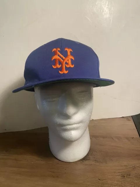 80's STARTER HAT NEW YORK METS BLUE ORANGE SNAPBACK CAP  VINTAGE RARE MLB ⚡️⚡️