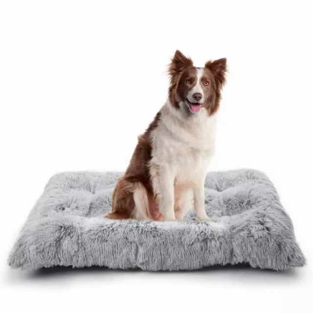 Soft Plush Pet Cushion Bed Washable Anti-slip Crate Dog Bed Mat Puppy Pillow