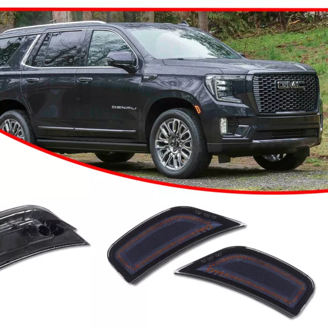 LED Side Marker Lights For Cadillac Escalade Chevy Suburban GMC Yukon 2021-2023 2