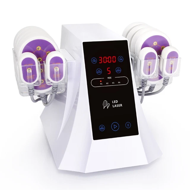New 635NM 650NM Lipo Laser With 12/14 Pads 5MW Fat Reduce Body Shaping Slimming