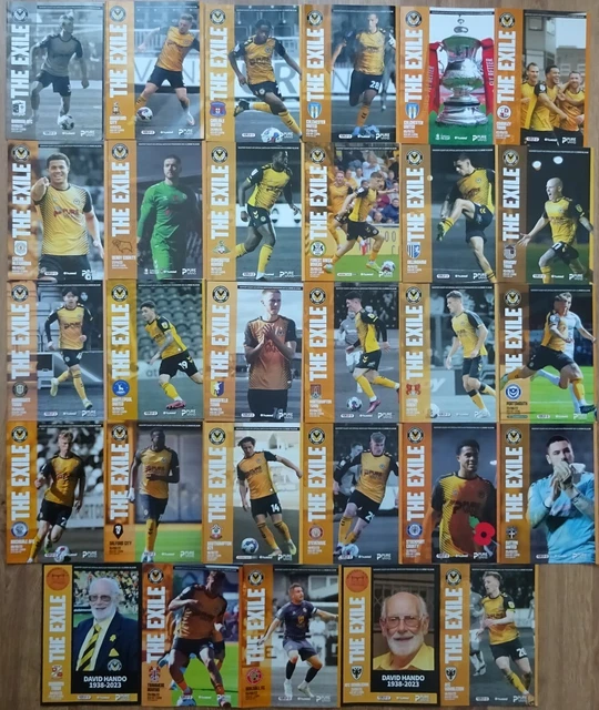 2022/23 NEWPORT COUNTY HOME PROGRAMMES - Choose from......