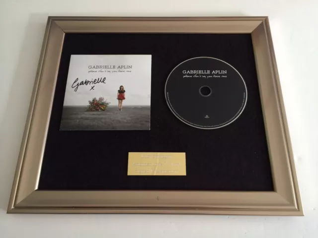 Signed/Autographed Gabrielle Aplin -Please Don't Say You Love Me Cd Presentation