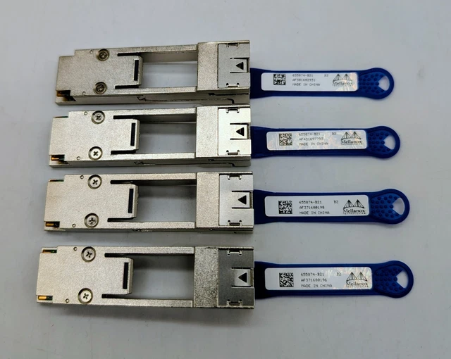 Mellanox 655874-B21 655902-001 QSFP To SFP+ Adapter Kit – MAM1Q00A-QSA – Used Good, For Cisco Dell HP IBM