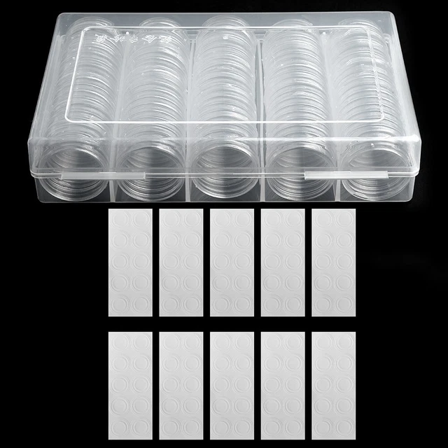 100 Capsules Transparentes 28 Mm Pour Pièces De Collection - Protection Contre Rayures, Lot De 100 - 5