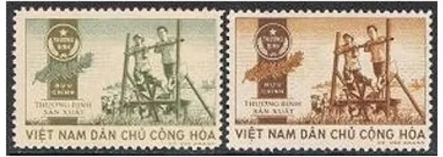 Viet Nam M2-M3, MNH. Michel PF 2-3. Military 1959-1960. Invalids in Field Paddy.