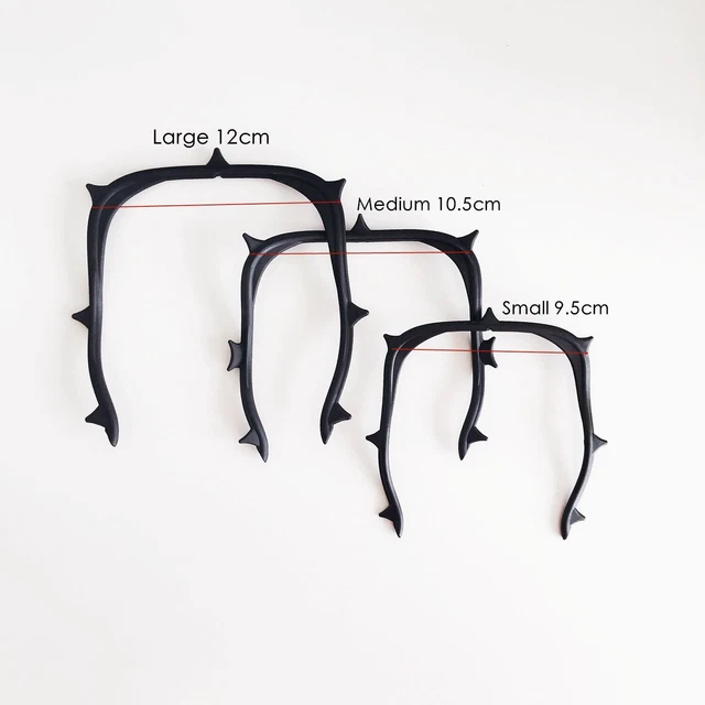 20 Pcs Dental Rubber Dam Frame Carbon Fiber Plastic Black Contrast Light L/M/S