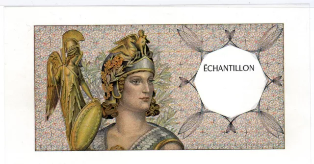 Athena Gauche Banque De France Test Note Echantillon 100 Frs Corneille Original