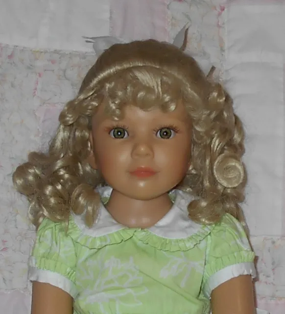 Mini World PATRICE Doll Wig SIZE 11 BLONDE Imitation Mohair Loose Curls NWT