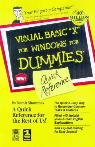 VISUAL BASIC 6 FOR DUMMIES: QUICK REFERENCE By Namir Shammas Excellent Condition