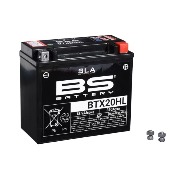 Batterie 12V 18AH YTX20HL-BS Gel BS Victory Vegas High-Ball 1731 ABS 15-17