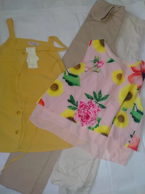 Pacchetto Abiti Ragazze Età 13-14 Y Set Abiti Designer Spagnolo Nuovo Con Etichette