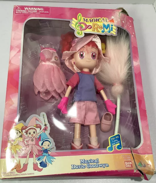 New With DEFECTS BANDAI 10” Magical DoReMi Doll Musical Dorie MISSING 2 PC