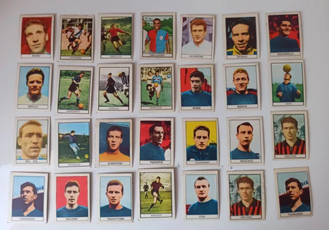 Calciatori Stella 1962 Lotto 28 Figurine Cartonate  Maldini Trapattoni Radice