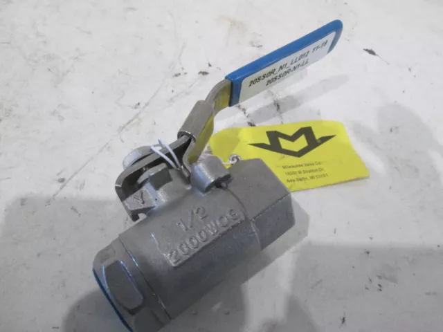 Milwaukee Valve Company, 1/2" Gate Valve, 2000 WOG, CF8M, New