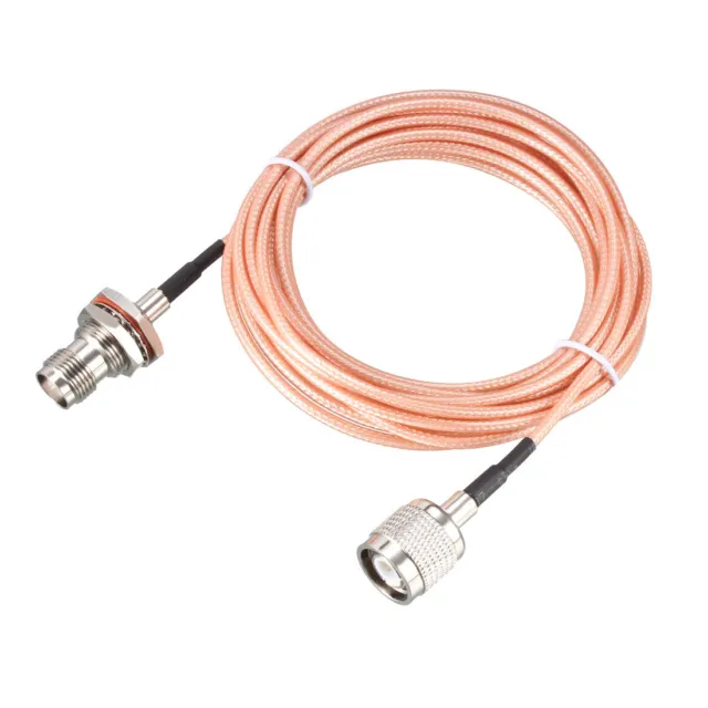 RG316 RF Coaxial Cable TNC Male to TNC Female Bulkhead Pigtail Cable 10 ft