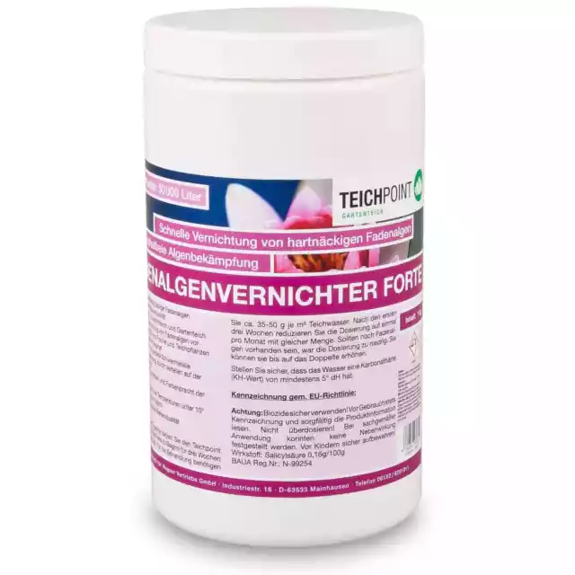 Fadenalgenvernichter Forte 1 kg - Phosphatfreie Algenbekämpfung Algen Teich Koi