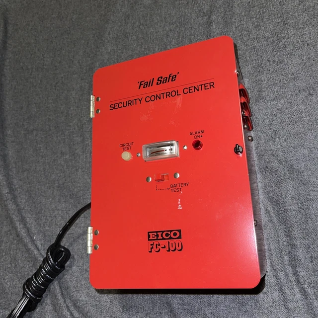 Eico FC-100 “Fail Safe” 9X6X4 Security Control Center Box W/Components (Used)