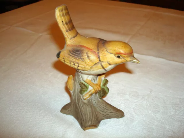 OISEAU - ROITELET Anglais - STATUE DE COLLECTION-