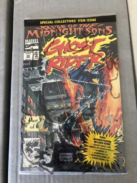 Ghost Rider #28 (Marvel 1992) Nm Sealed W/Poster 1St Midnight Sons Lilith Hot