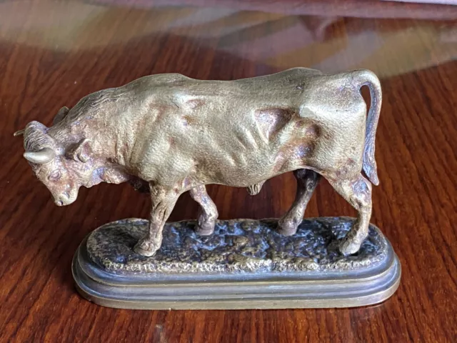 Bronze Animalier Vache , Taureau