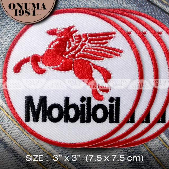 4x Mobil Patch Iron on Jacket Unique Custom Cap T-shirt Motorsport Sponsorship