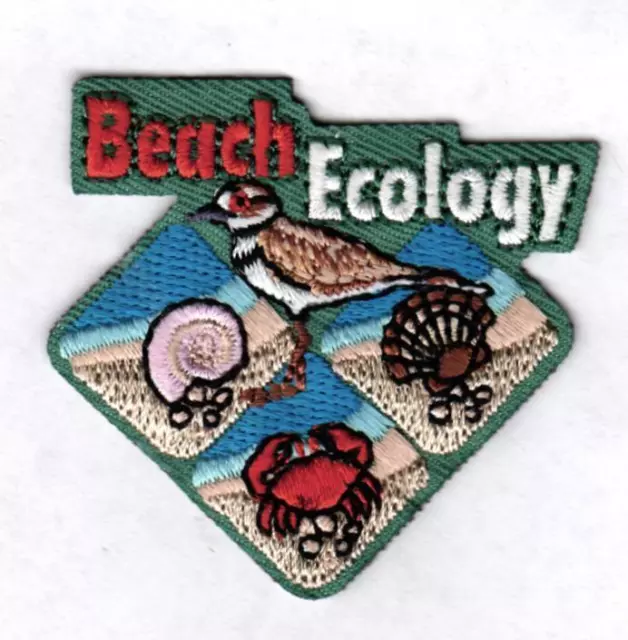 Girl Boy Cub BEACH ECOLOGY science study walk Patches Crests Badge SCOUTS GUIDE