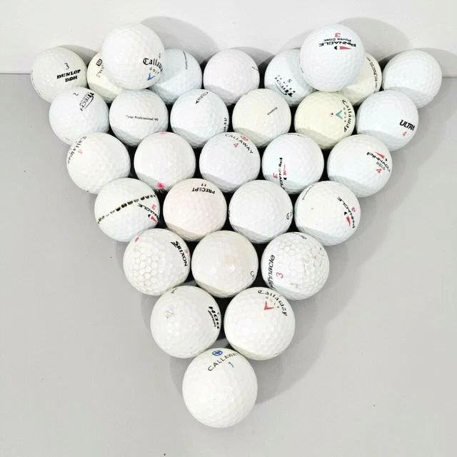 USED GOLF BALL Lot of 30 Mixed Brands and Types Callaway Pinnacle